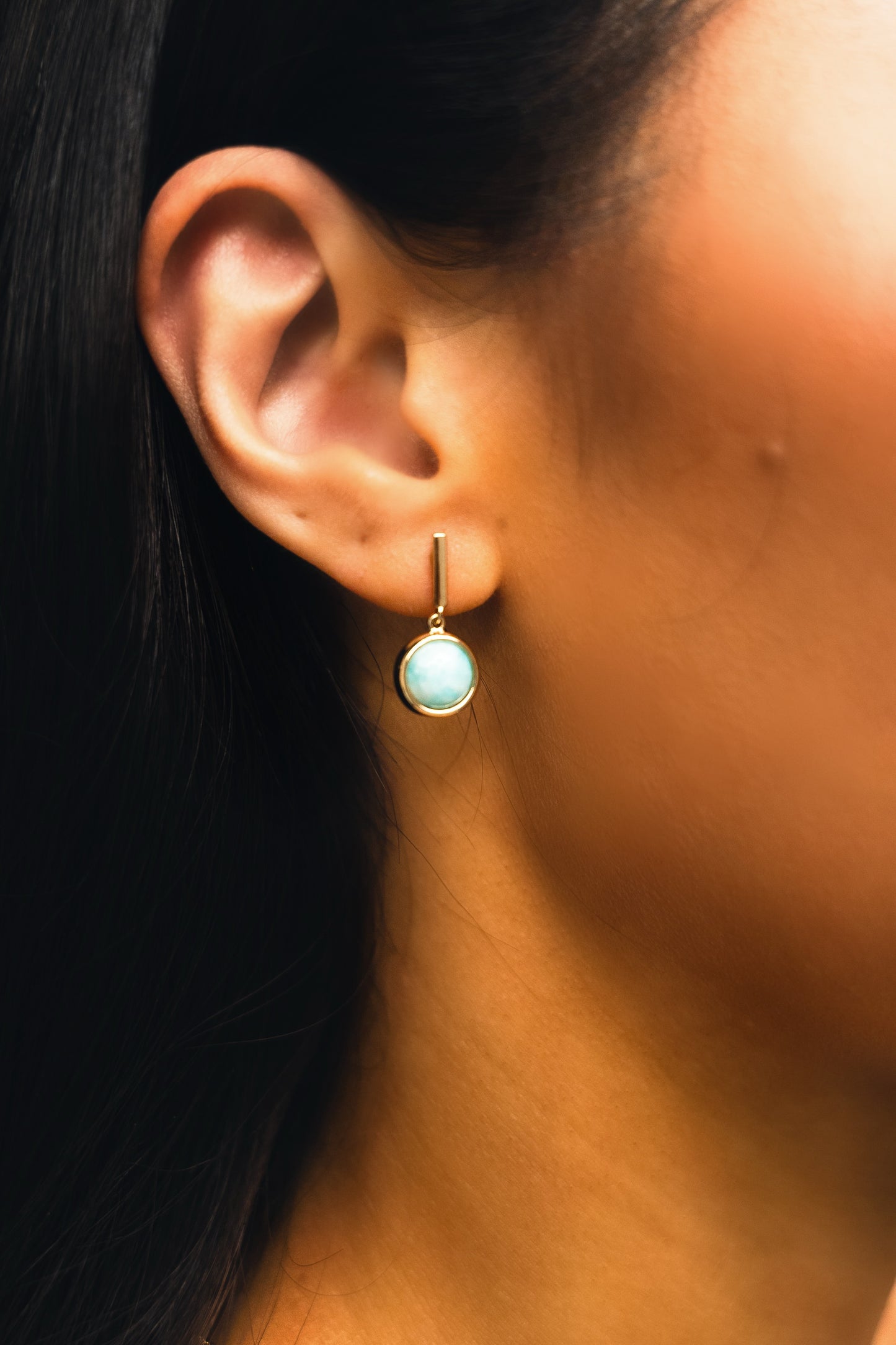 AQUA DROP EARRINGS