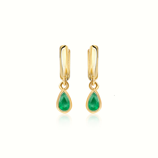 EMERALD DROP EARRINGS