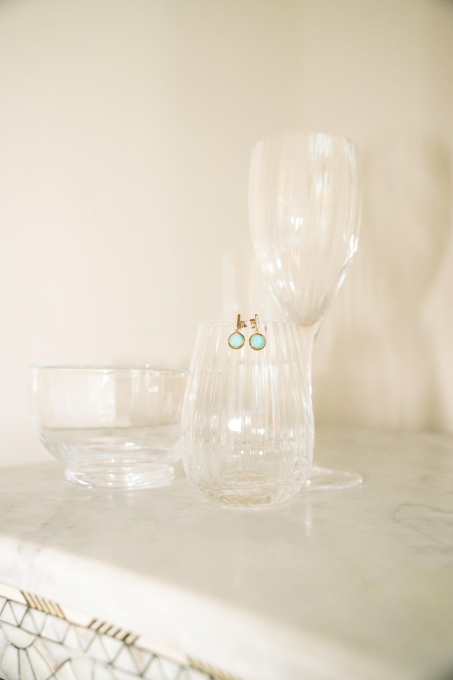 AQUA DROP EARRINGS