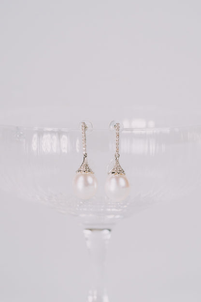 South Sea Pearl Diamond Earrings