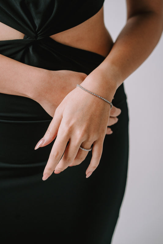 18K Gold Tennis Bracelet