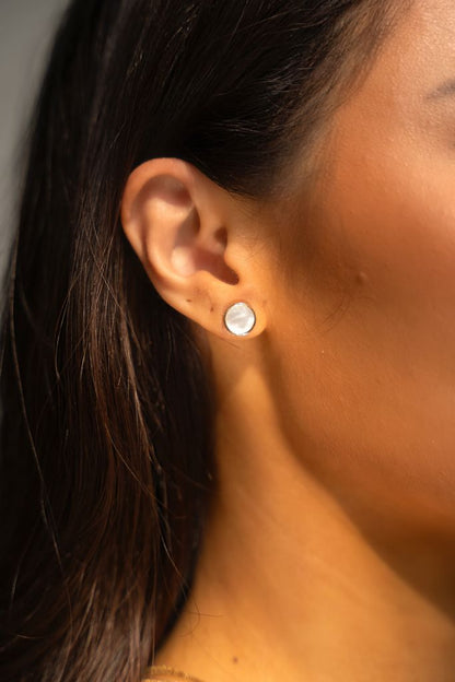 OH MOTHER OF PEARL STUDS