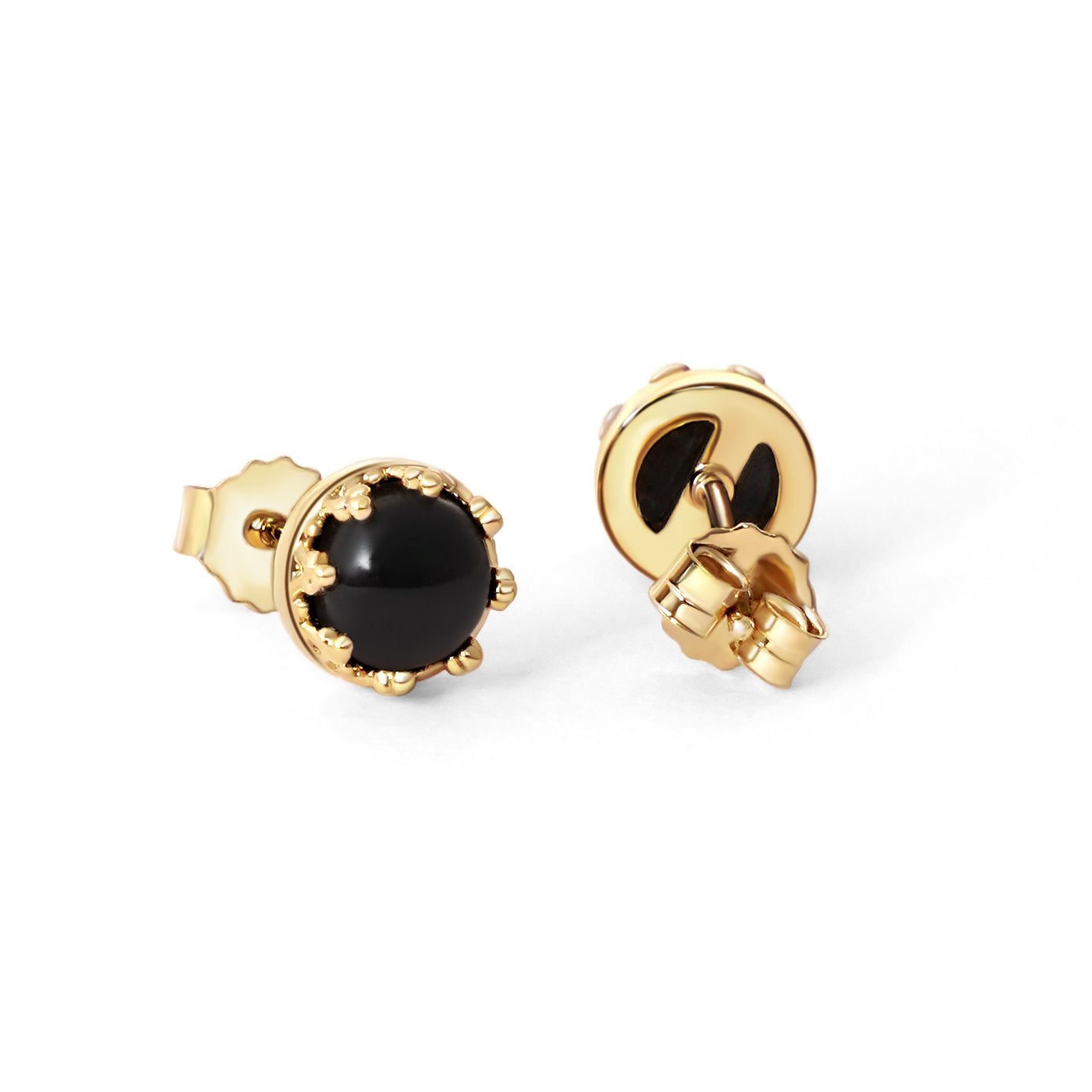 BLACK CROWN STUDS