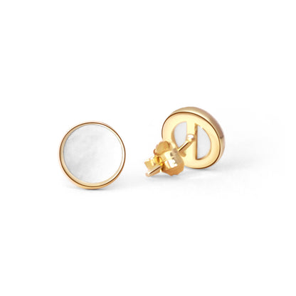 OH MOTHER OF PEARL STUDS